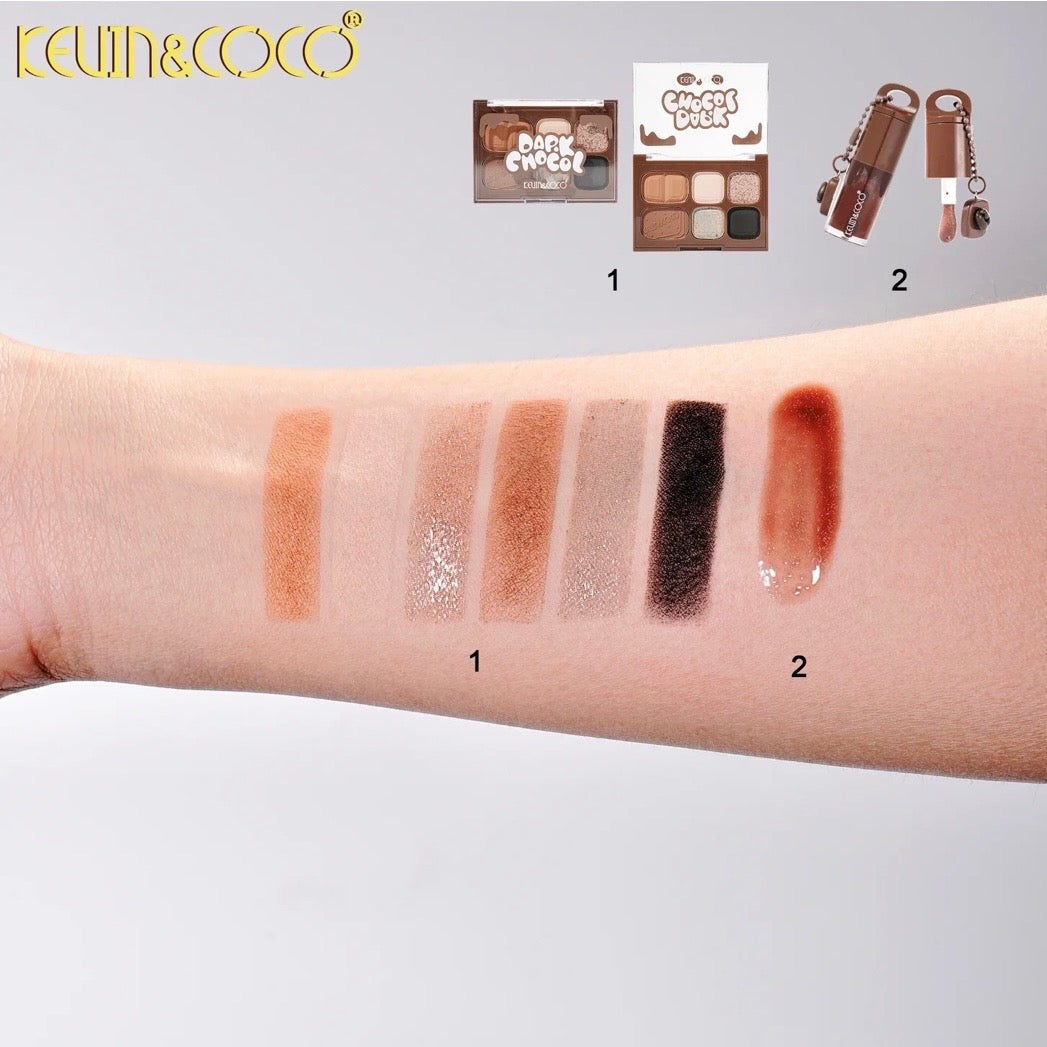 Kevin & Coco DARK CHOCOL - PALETTE & LIP GLOSS