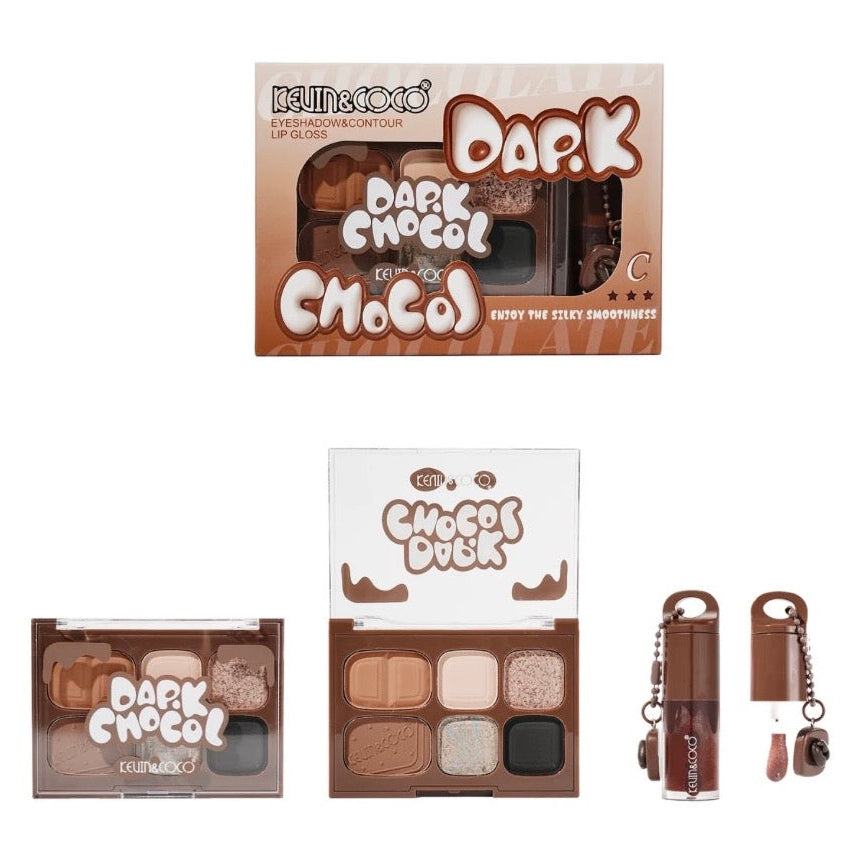 Kevin & Coco DARK CHOCOL - PALETTE & LIP GLOSS